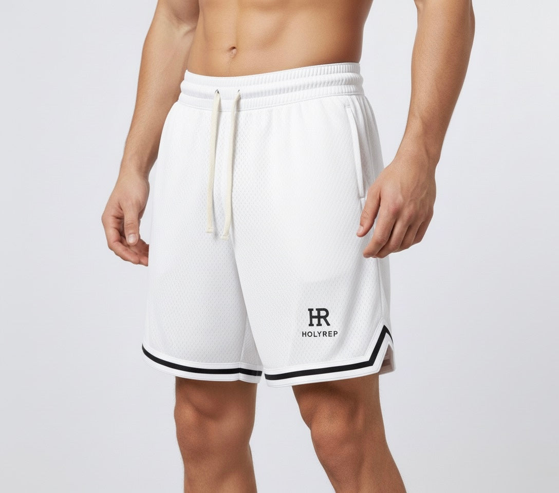 White Fit Shorts