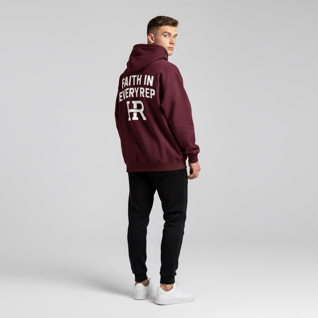 Burgundy Oversized Hoodie