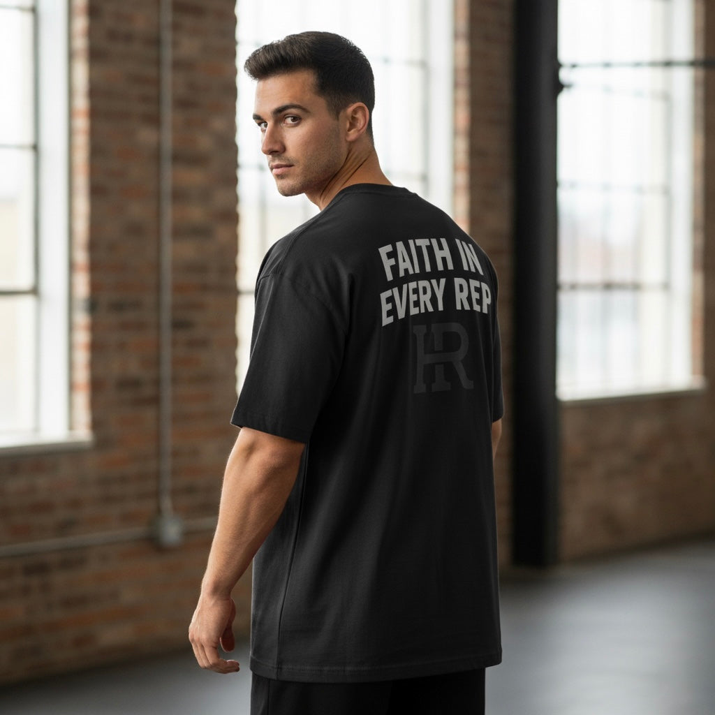 Black Oversized Fit Tee  [Pre'order]