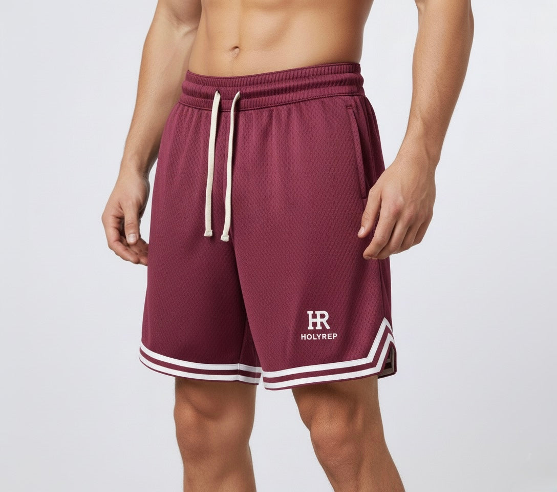 Burgundy Fit Shorts